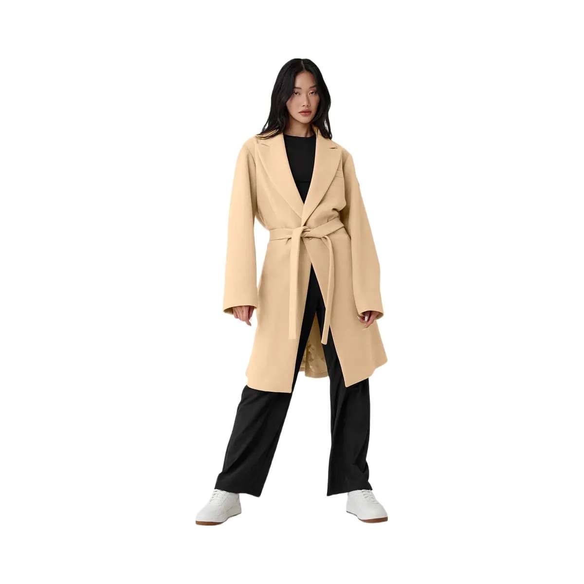 Alo Women's Wool Gameday Overcoat - Camel