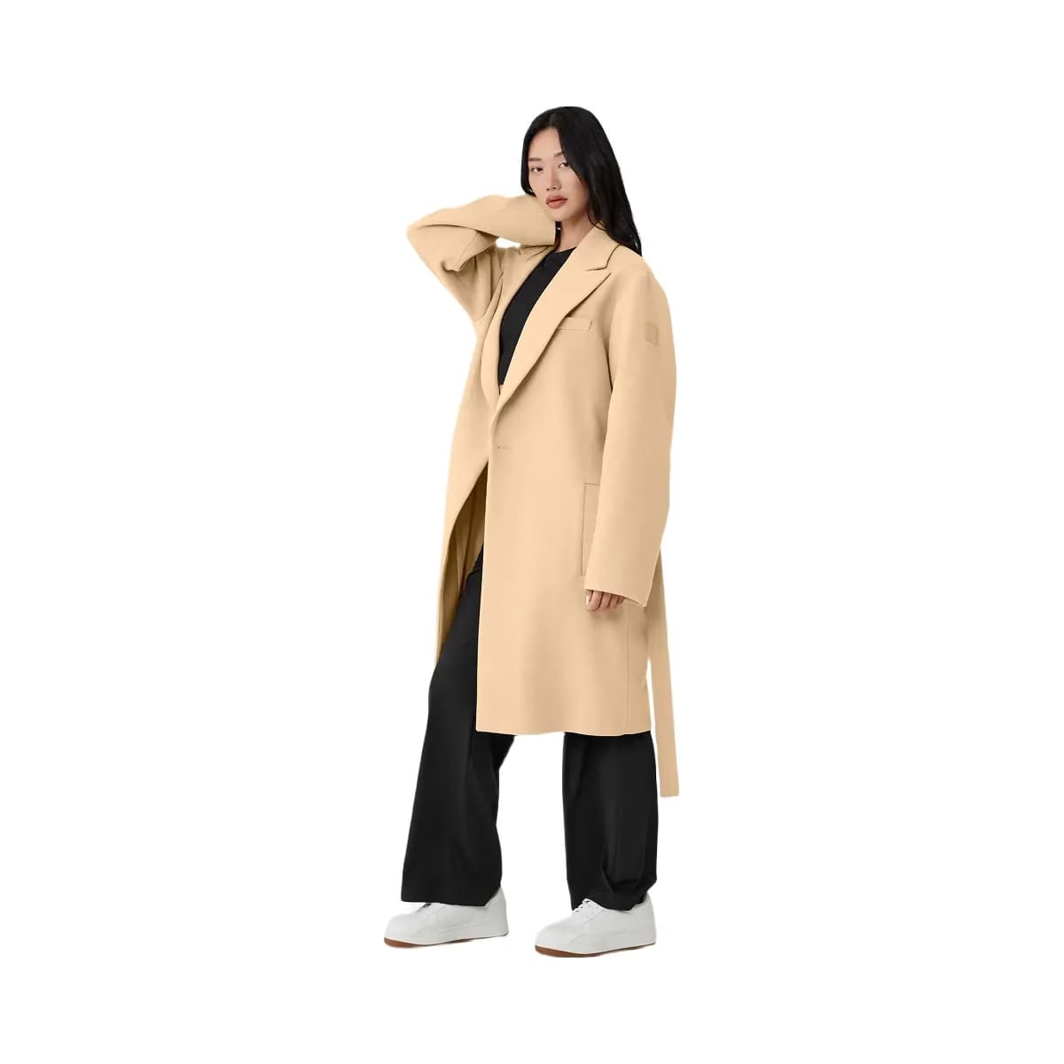 Alo Women's Wool Gameday Overcoat - Camel