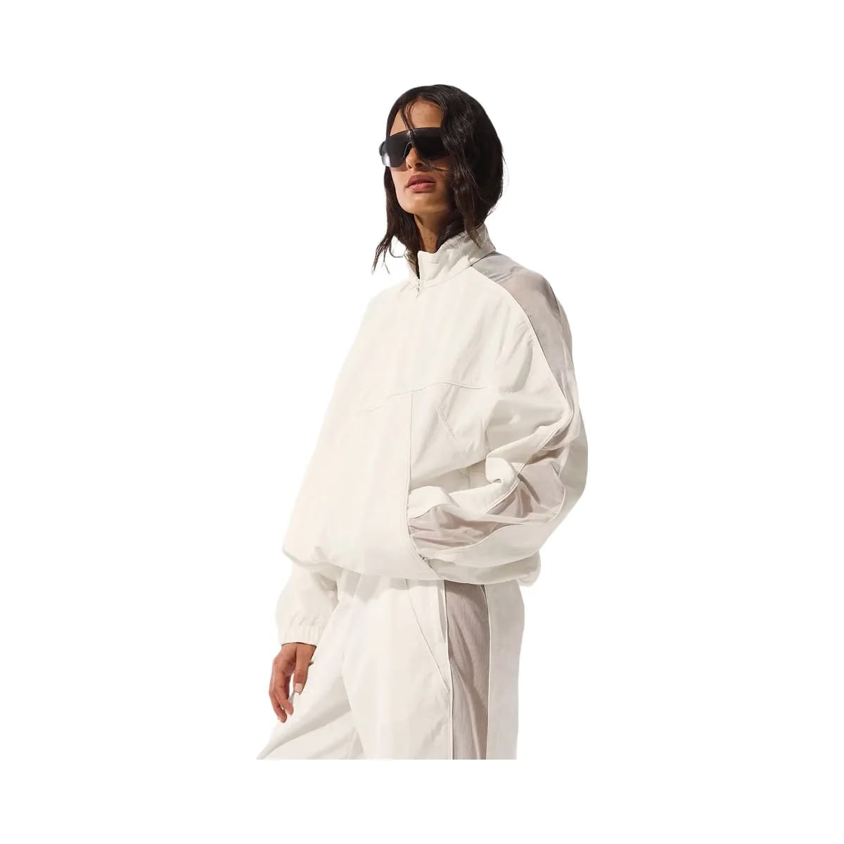 Alo Women's Origin Full-Zip Track Jacket - Ivory