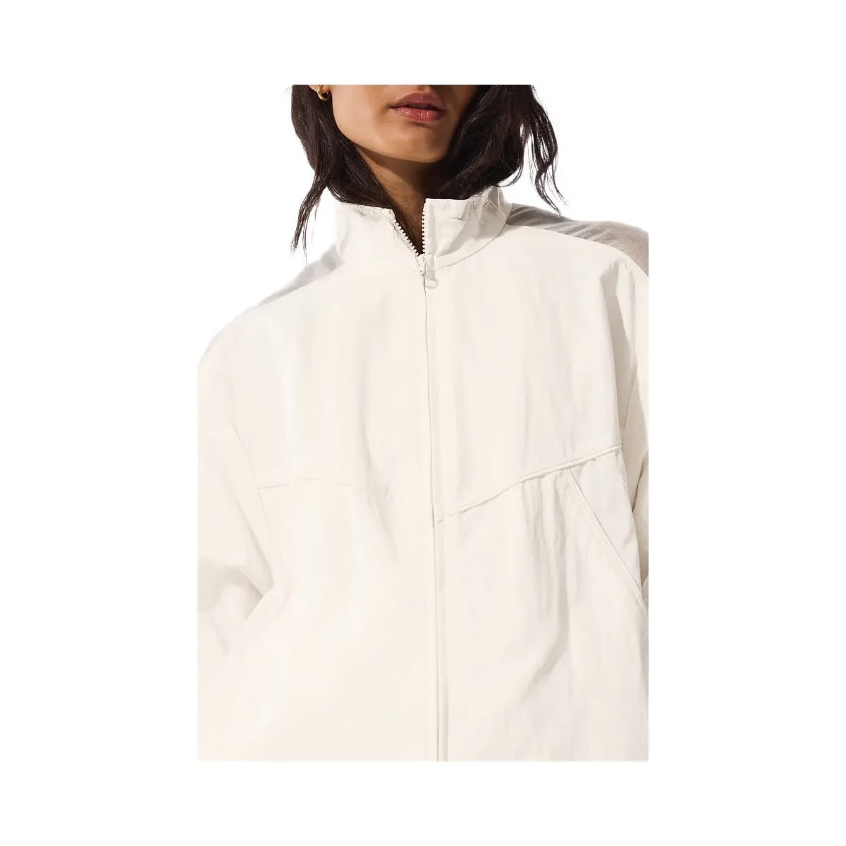 Alo Women's Origin Full-Zip Track Jacket - Ivory