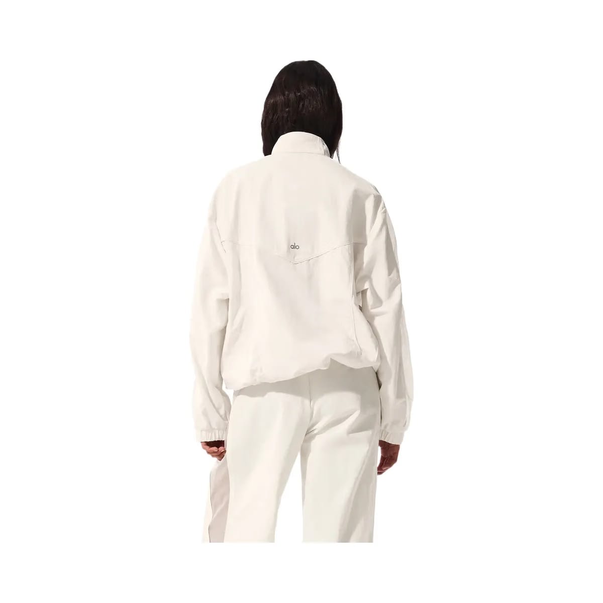 Alo Women's Origin Full-Zip Track Jacket - Ivory
