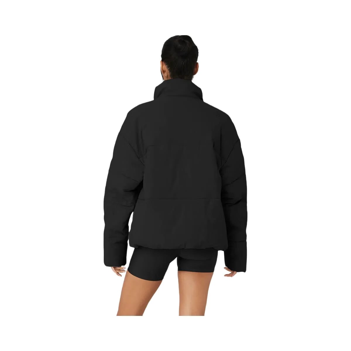 Alo Women's Stretch Woven Street Puffer - Black