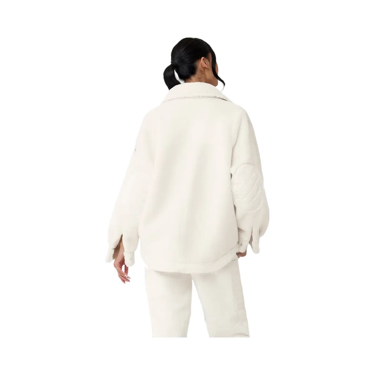 Alo Women's Sherpa Edge Shacket - Ivory