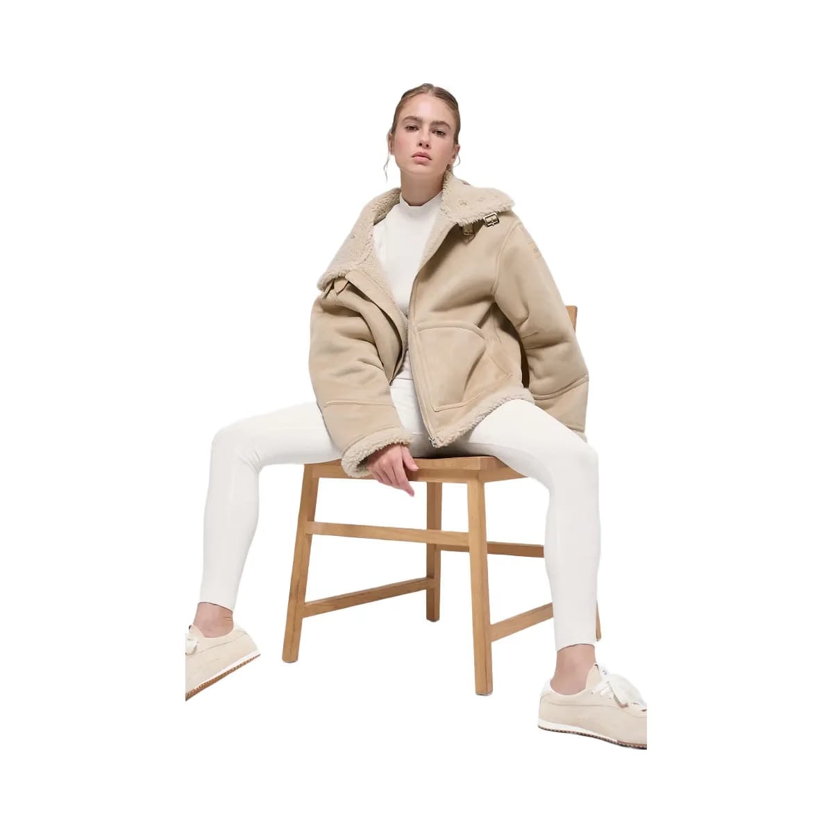 Alo Women's Faux Shearling Grand Jacket - Woodland Tan