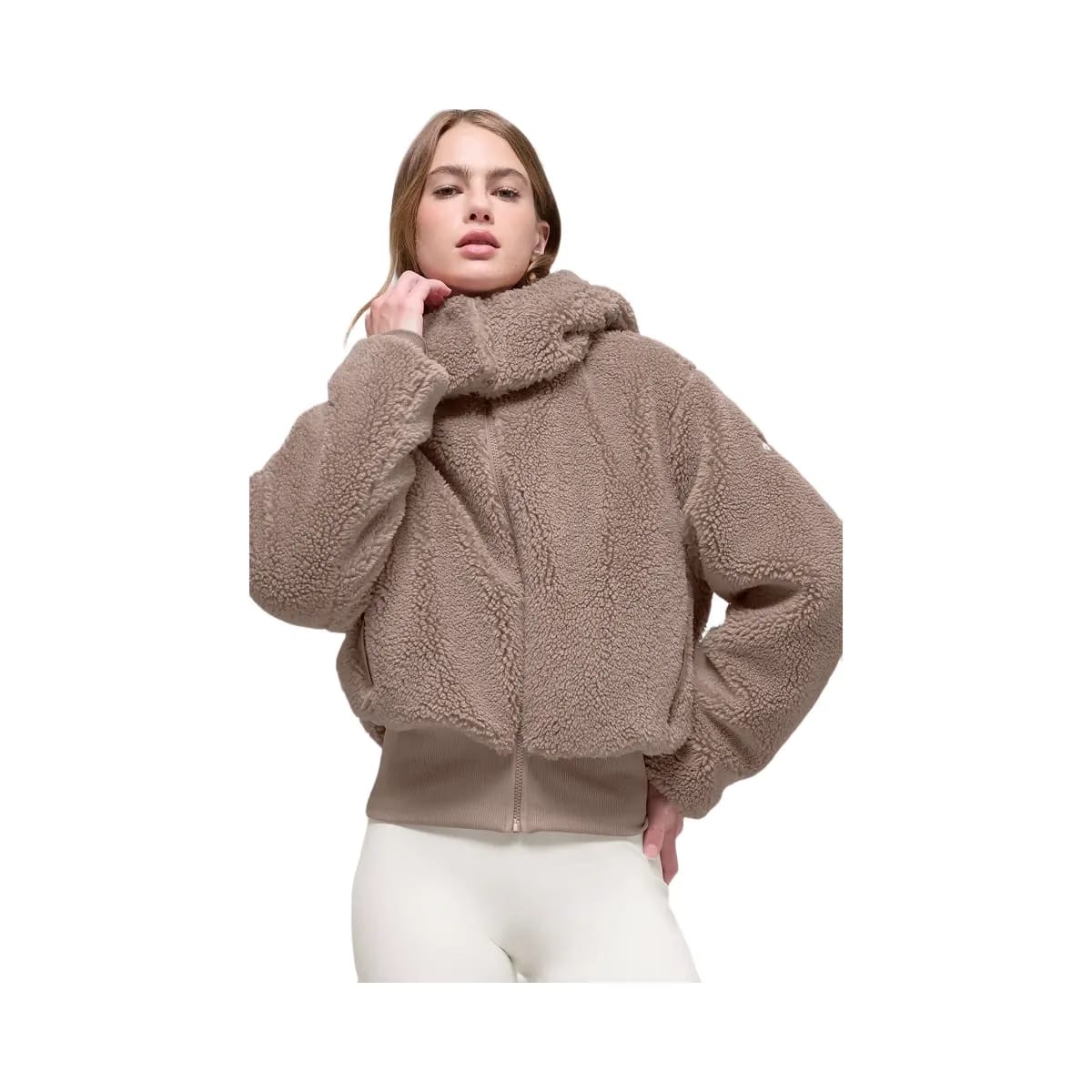 Alo Women's Foxy Sherpa Jacket - Chai Latte
