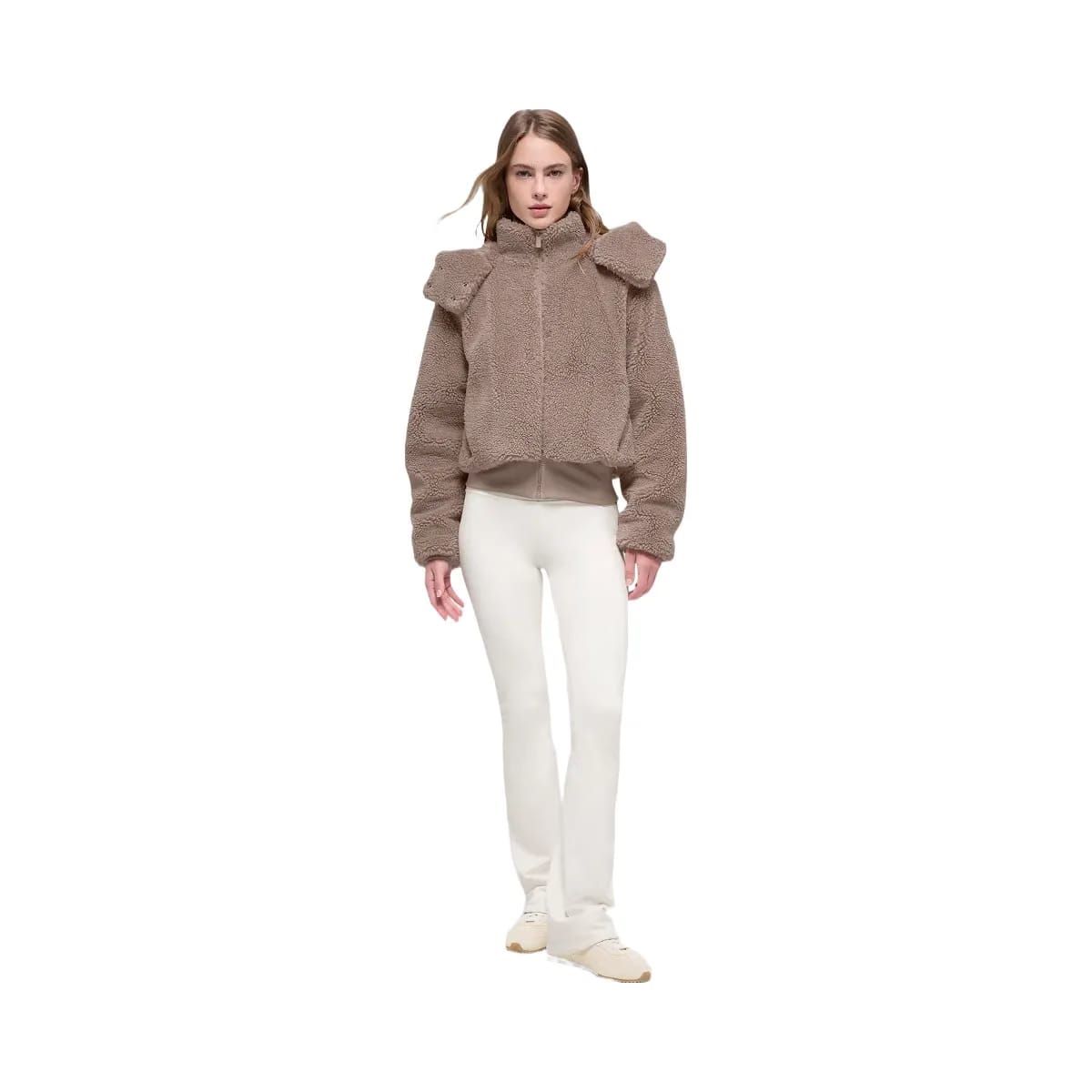 Alo Women's Foxy Sherpa Jacket - Chai Latte