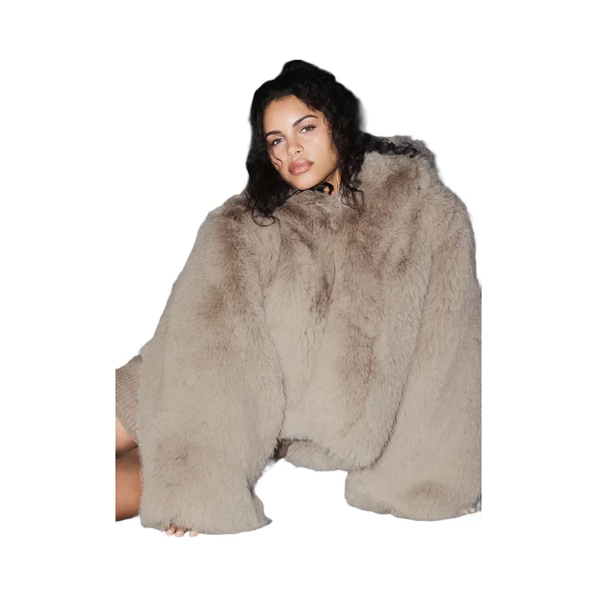 Alo Women's Opulent Faux Fur Statement Jacket - Oat