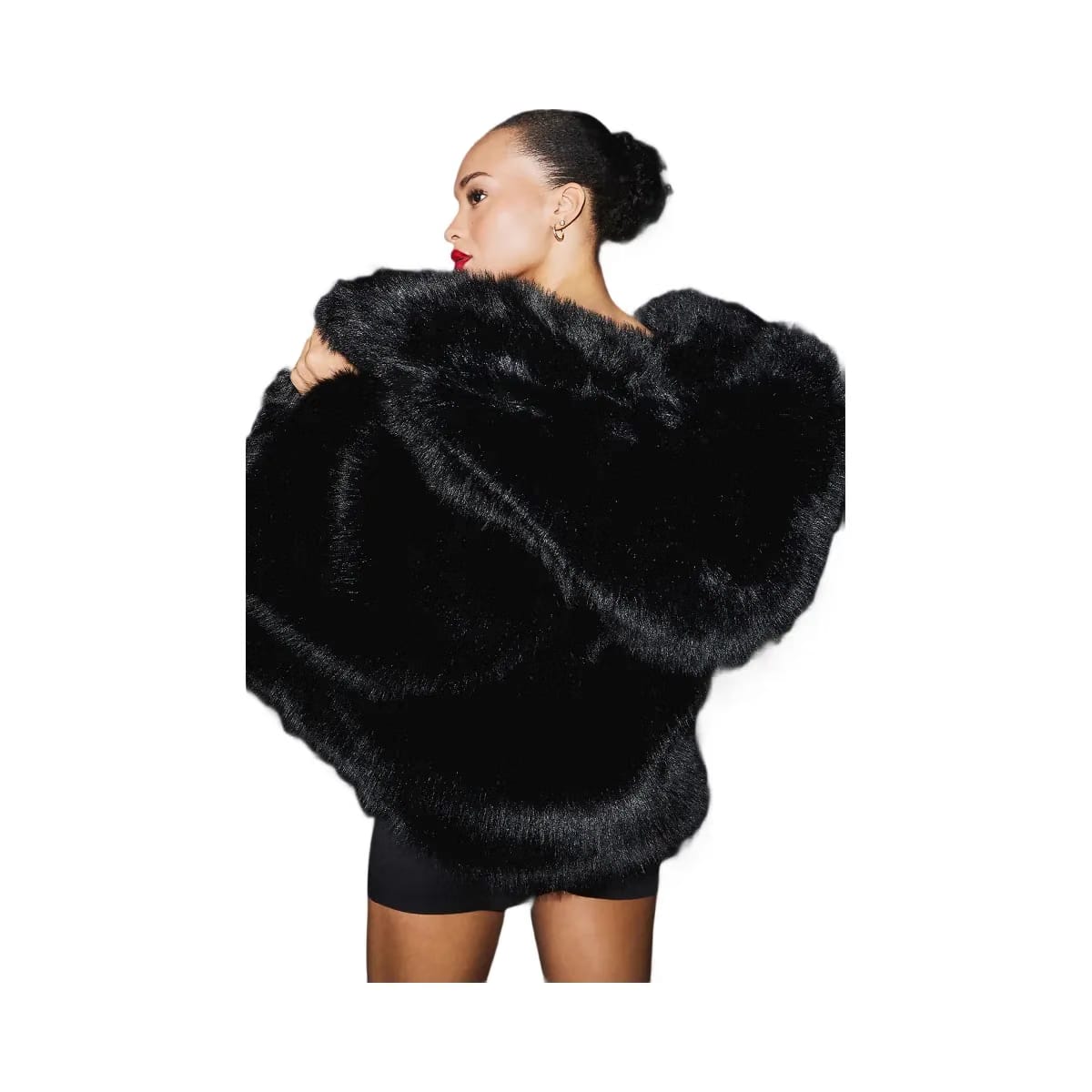 Alo Women's Opulent Faux Fur Statement Jacket - Black
