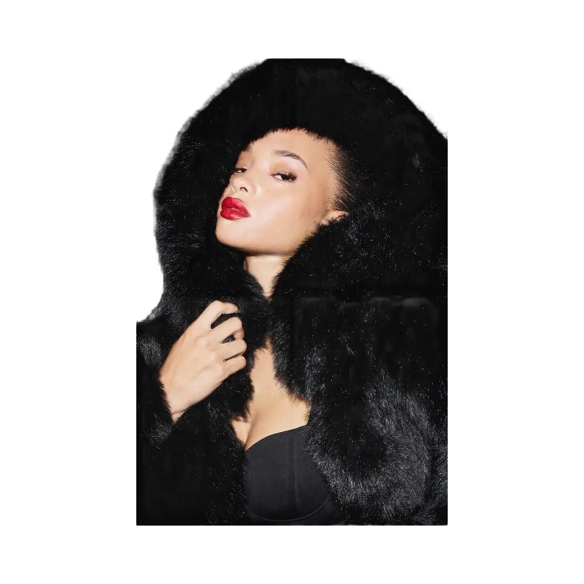 Alo Women's Opulent Faux Fur Statement Jacket - Black