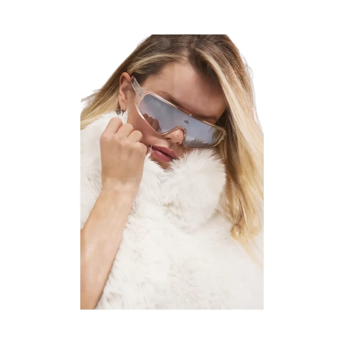 Alo Women's Opulent Faux Fur Cropped Vest - Ivory