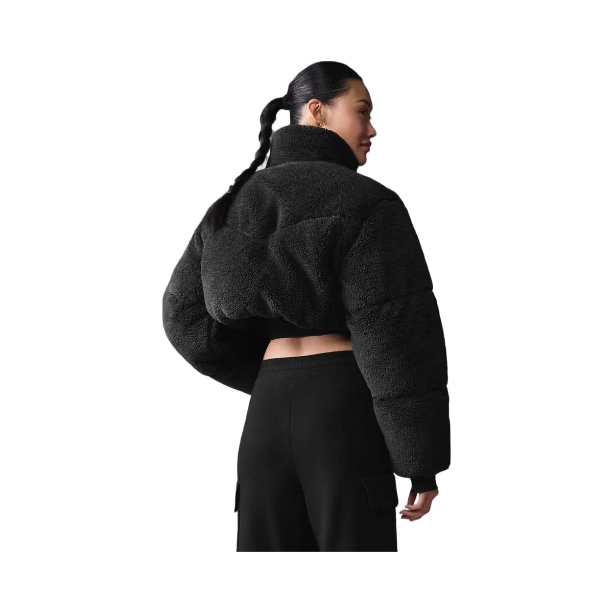 Alo Women's Sherpa Main Act Corset Puffer - Black