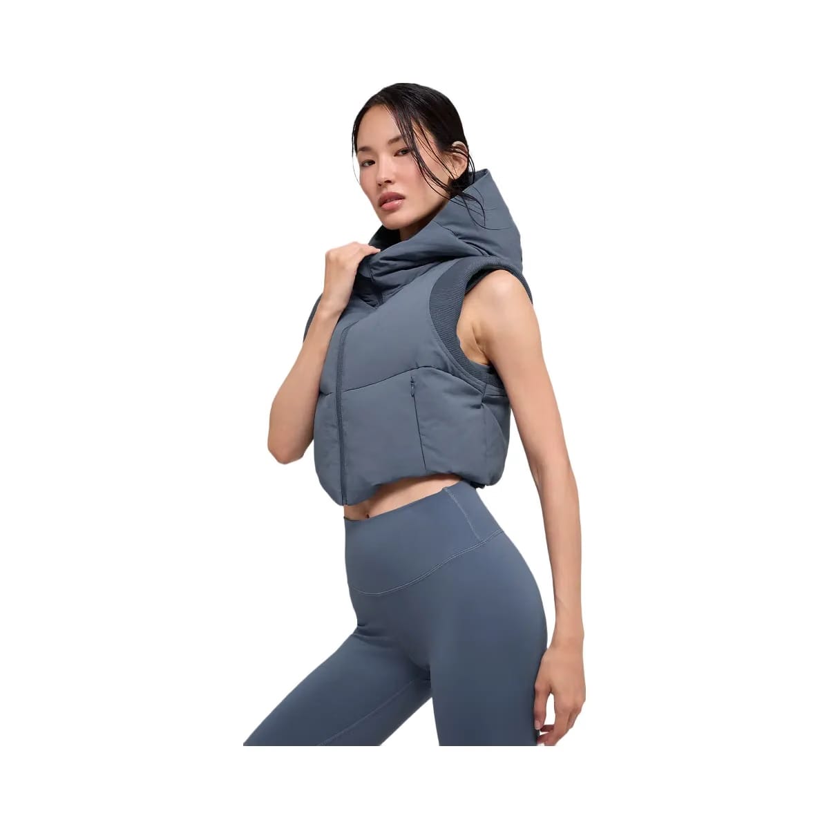 Alo Women's Fast Lane Puffer Vest - Bluestone