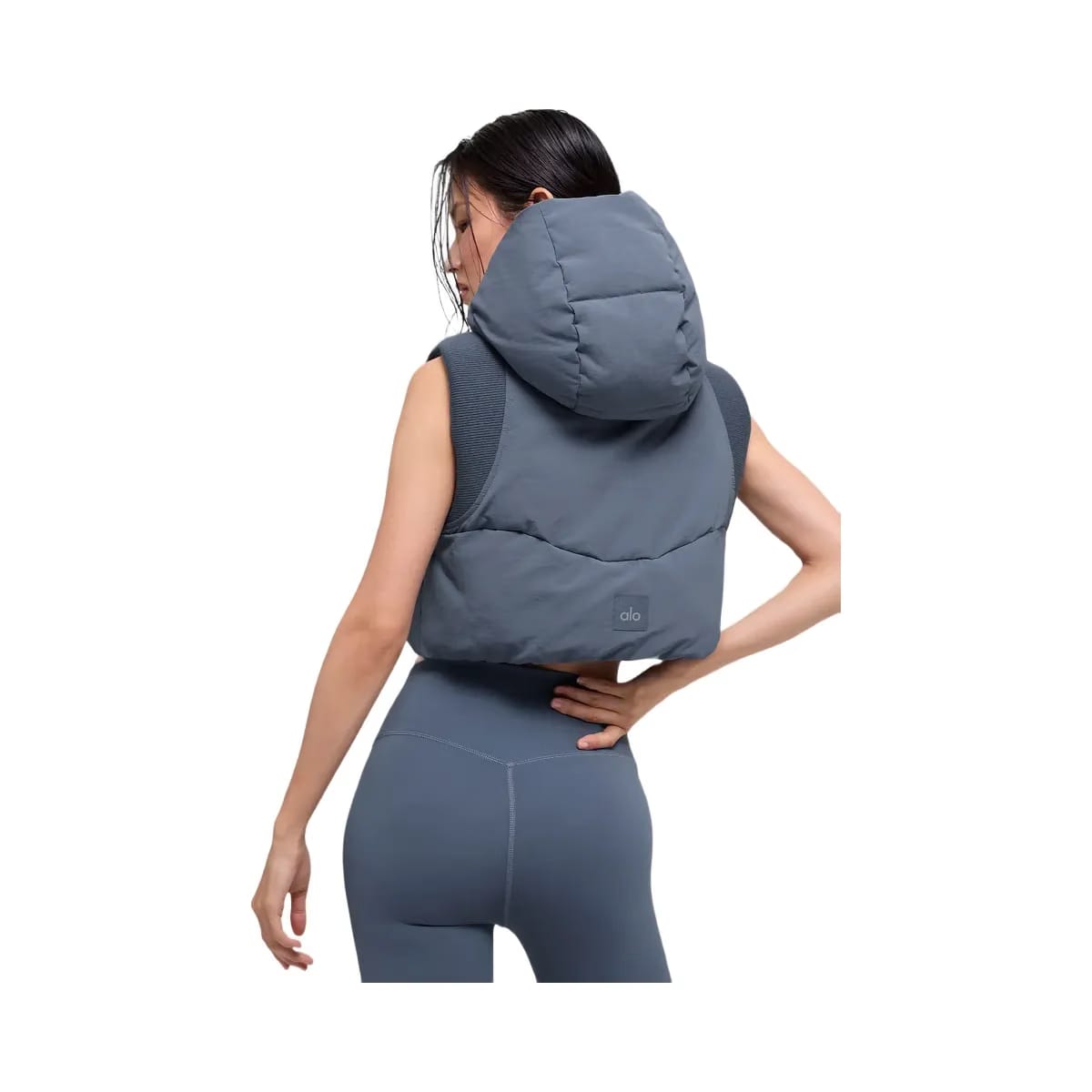 Alo Women's Fast Lane Puffer Vest - Bluestone