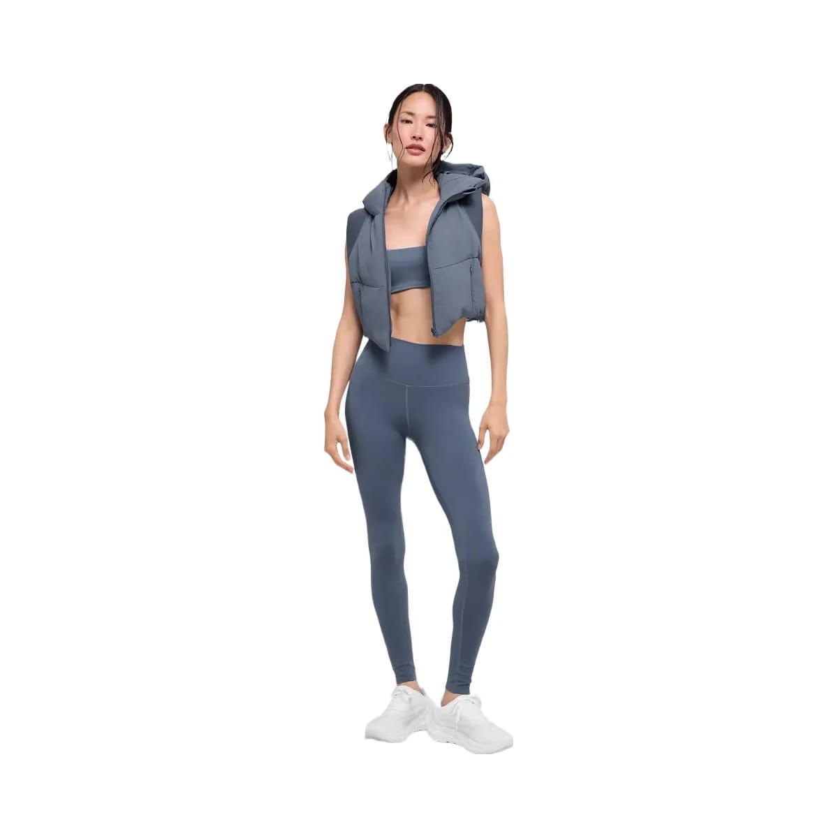 Alo Women's Fast Lane Puffer Vest - Bluestone