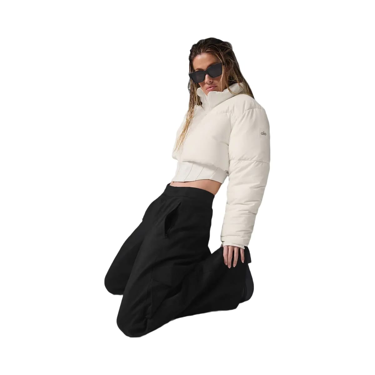 Alo Women's Main Act Corset Puffer - Ivory
