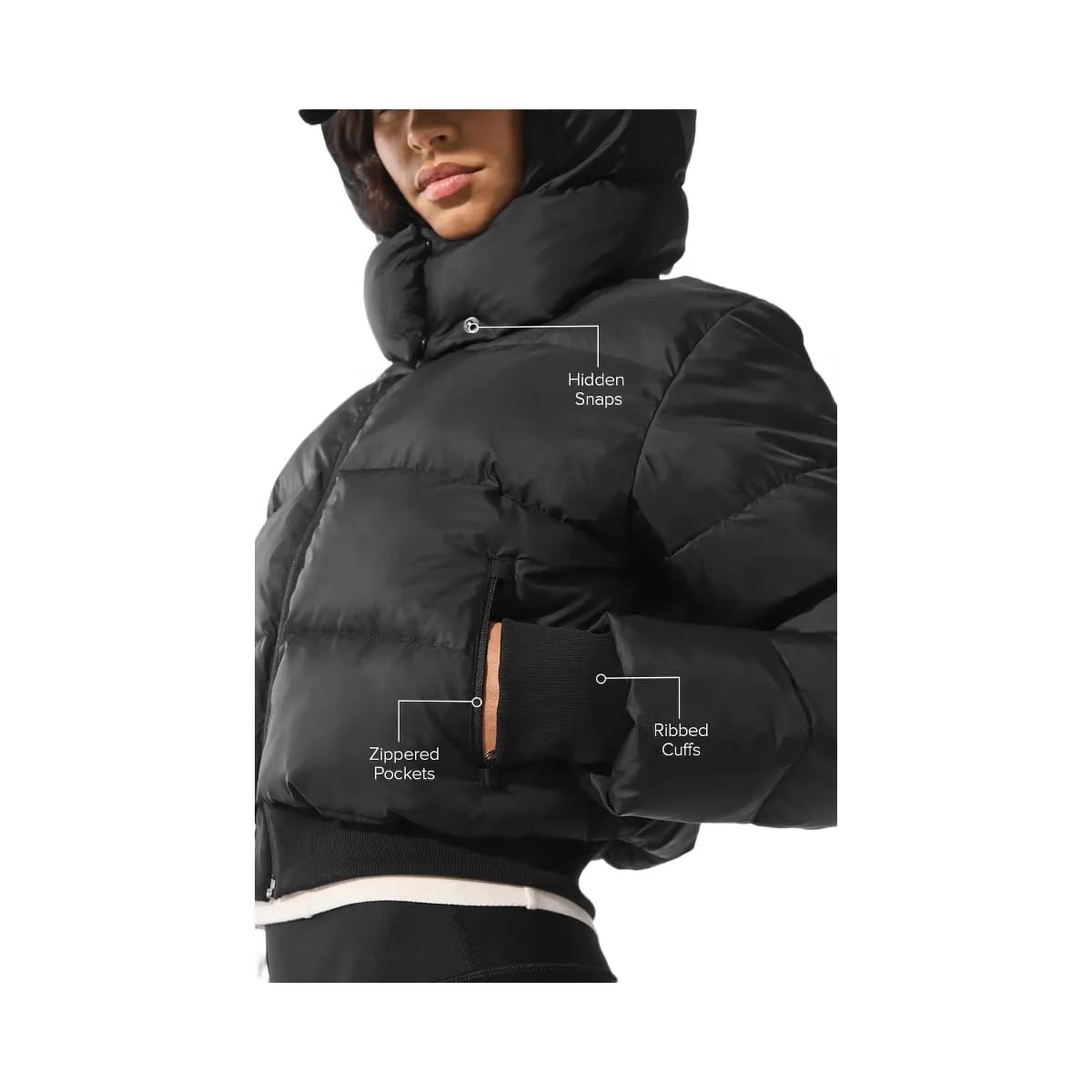 Alo Women's Foxy Puffer Jacket - Black
