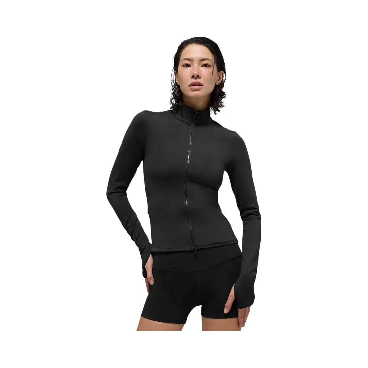 Alo Women's Airlift Winter Warm Radiant Full-Zip Jacket - Black