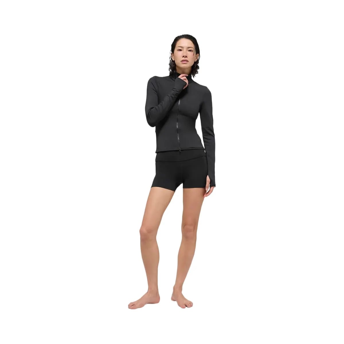 Alo Women's Airlift Winter Warm Radiant Full-Zip Jacket - Black