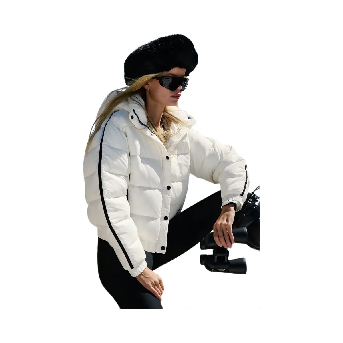 Alo Women's Aspen Love Puffer Jacket - Ivory