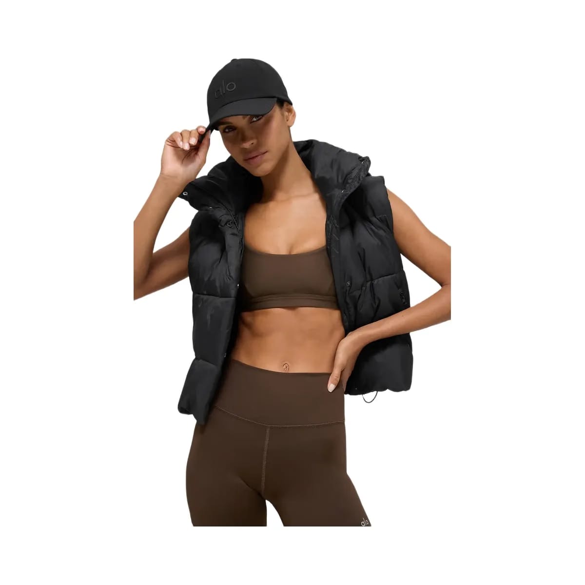 Alo Women's Gold Rush Puffer Vest - Black