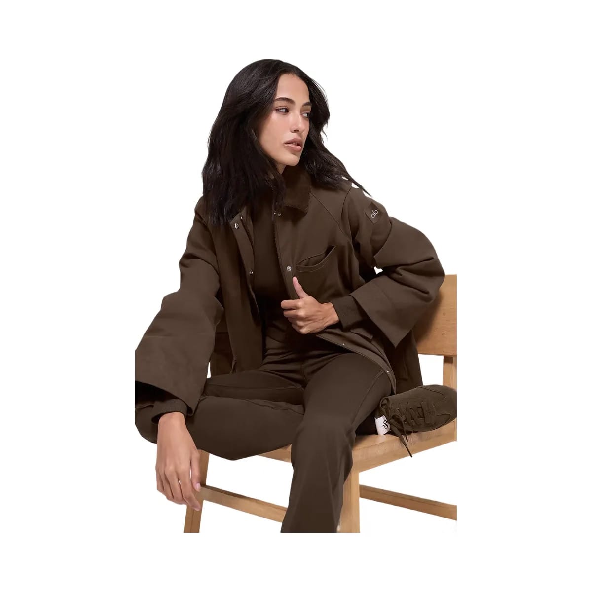Alo Women's Twill Barn Jacket - Espresso