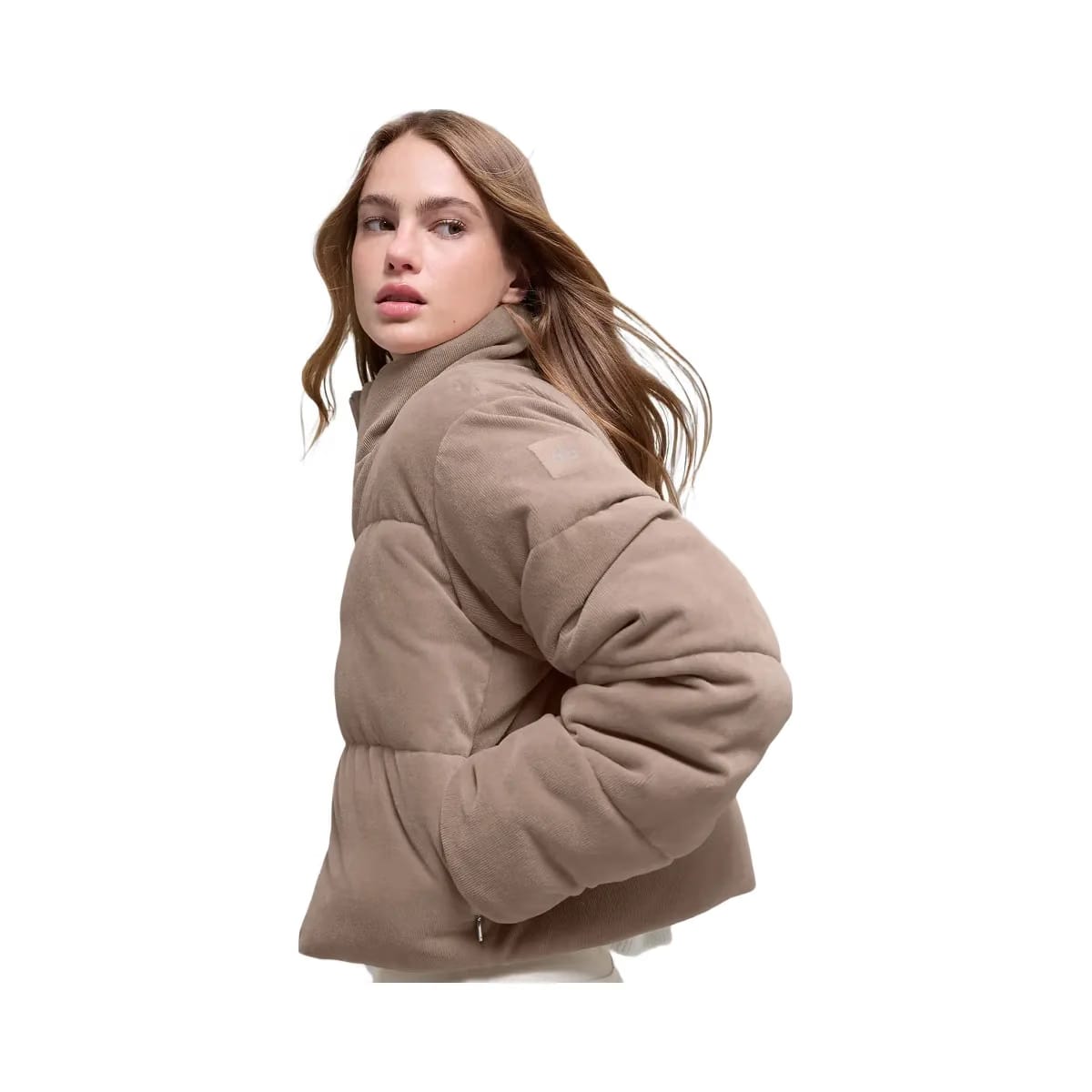 Alo Women's Micro Corduroy Dreamy Puffer - Chai Latte