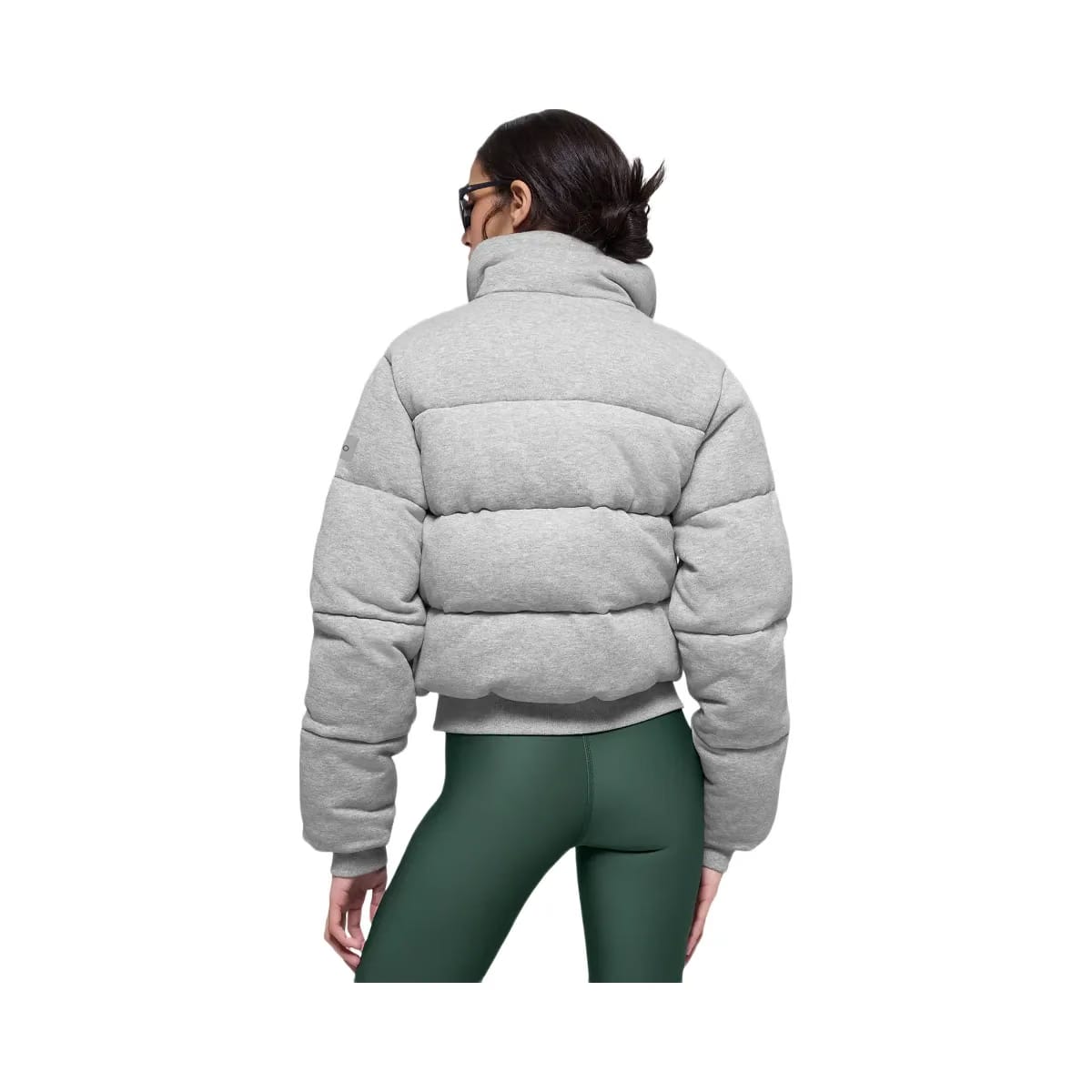 Alo Women's Sweatshirt Puffer - Athletic Heather Grey