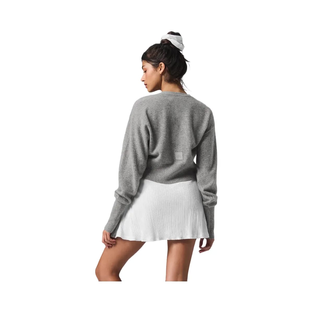 Alo Women's Cashmere Jet Set Cardigan - Dove Grey Heather