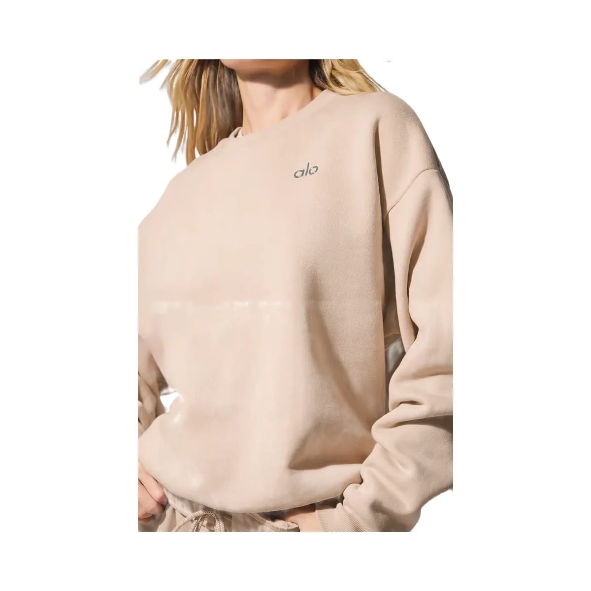 Alo Women's Accolade Crew Neck Pullover - Macadamia