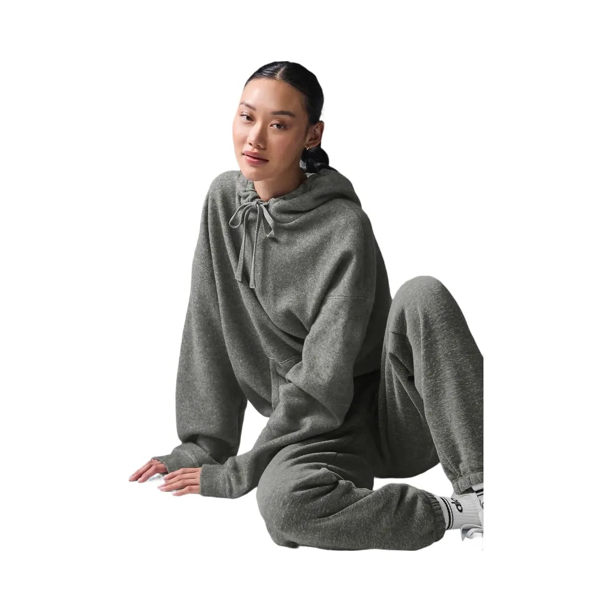 Alo Women's Triumph Restore Hoodie - Grey Triblend