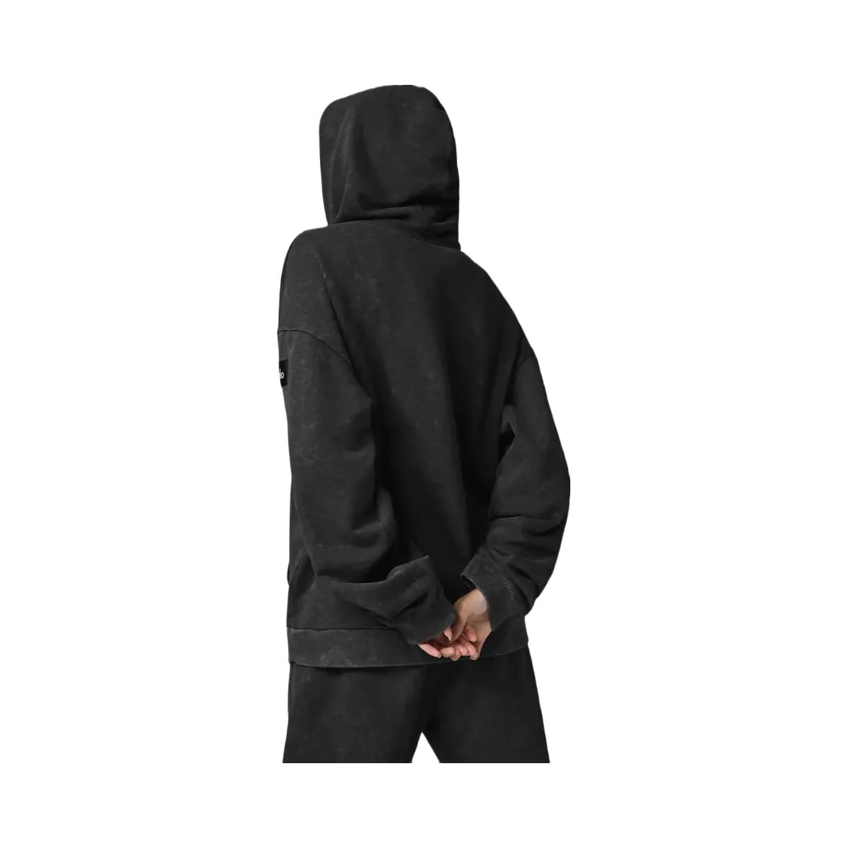 Alo Women's Chill Vintage Wash Hoodie - Black Wash