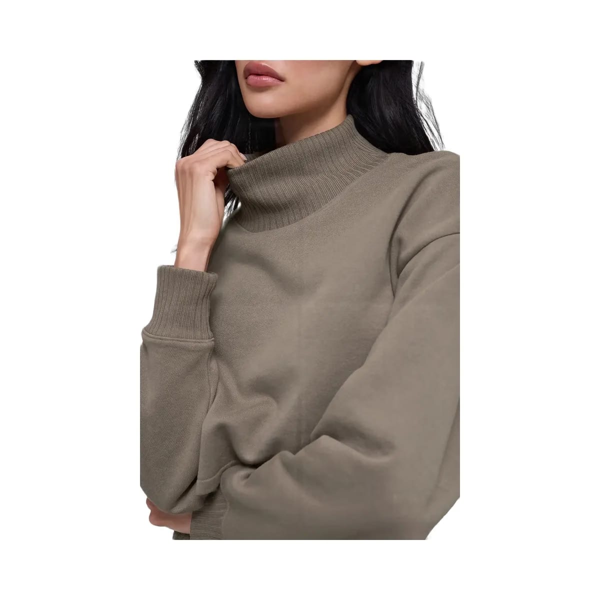 Alo Women's Cropped Serenity Coverup - Light Cocoa