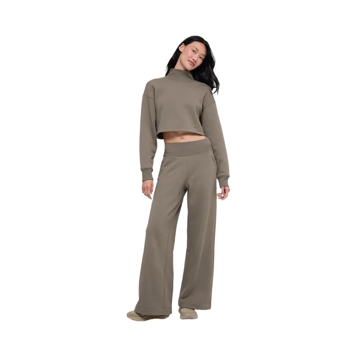 Alo Women's Cropped Serenity Coverup - Light Cocoa