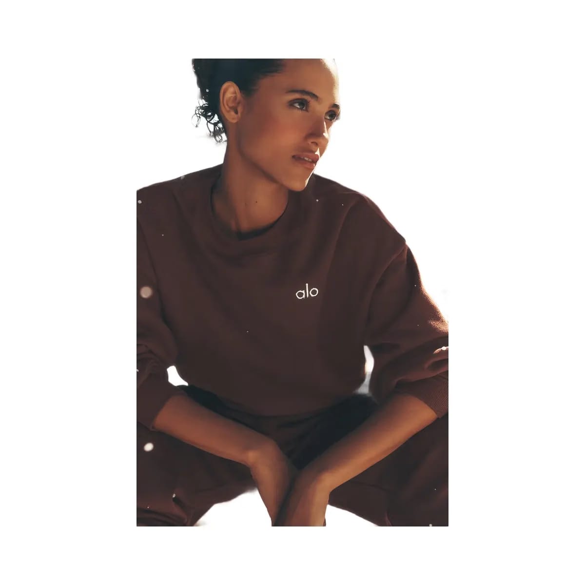Alo Women's Accolade Crew Neck Pullover - Brownstone
