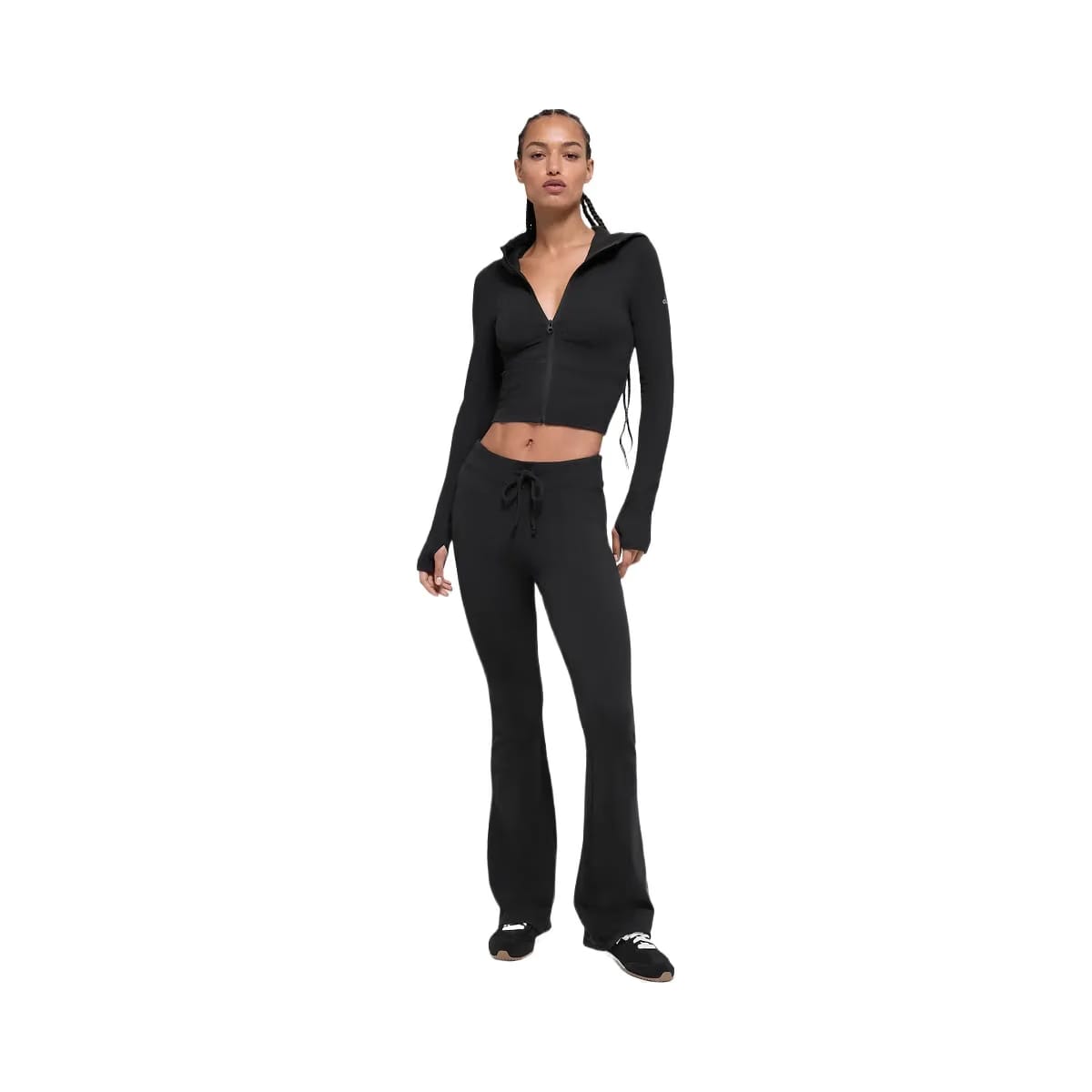 Alo Women's Sway Full Zip Hoodie - Black