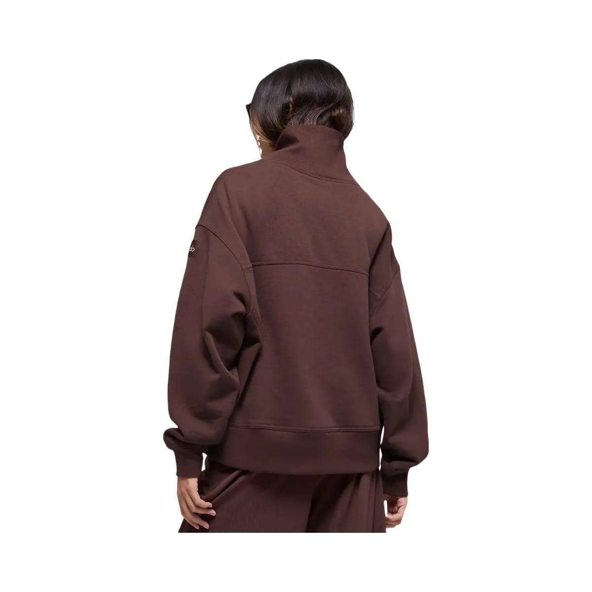 Alo Women's Hazy Mock Neck Pullover - Brownstone