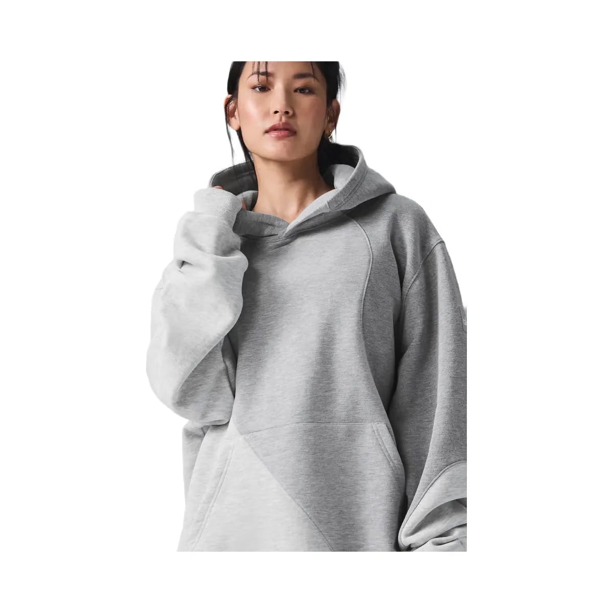 Alo Women's Make Waves Hoodie - Athletic Heather Grey Tonal