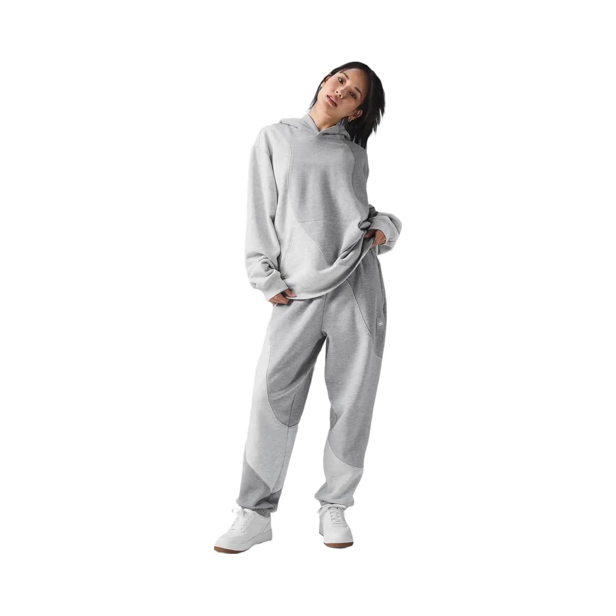 Alo Women's Make Waves Hoodie - Athletic Heather Grey Tonal