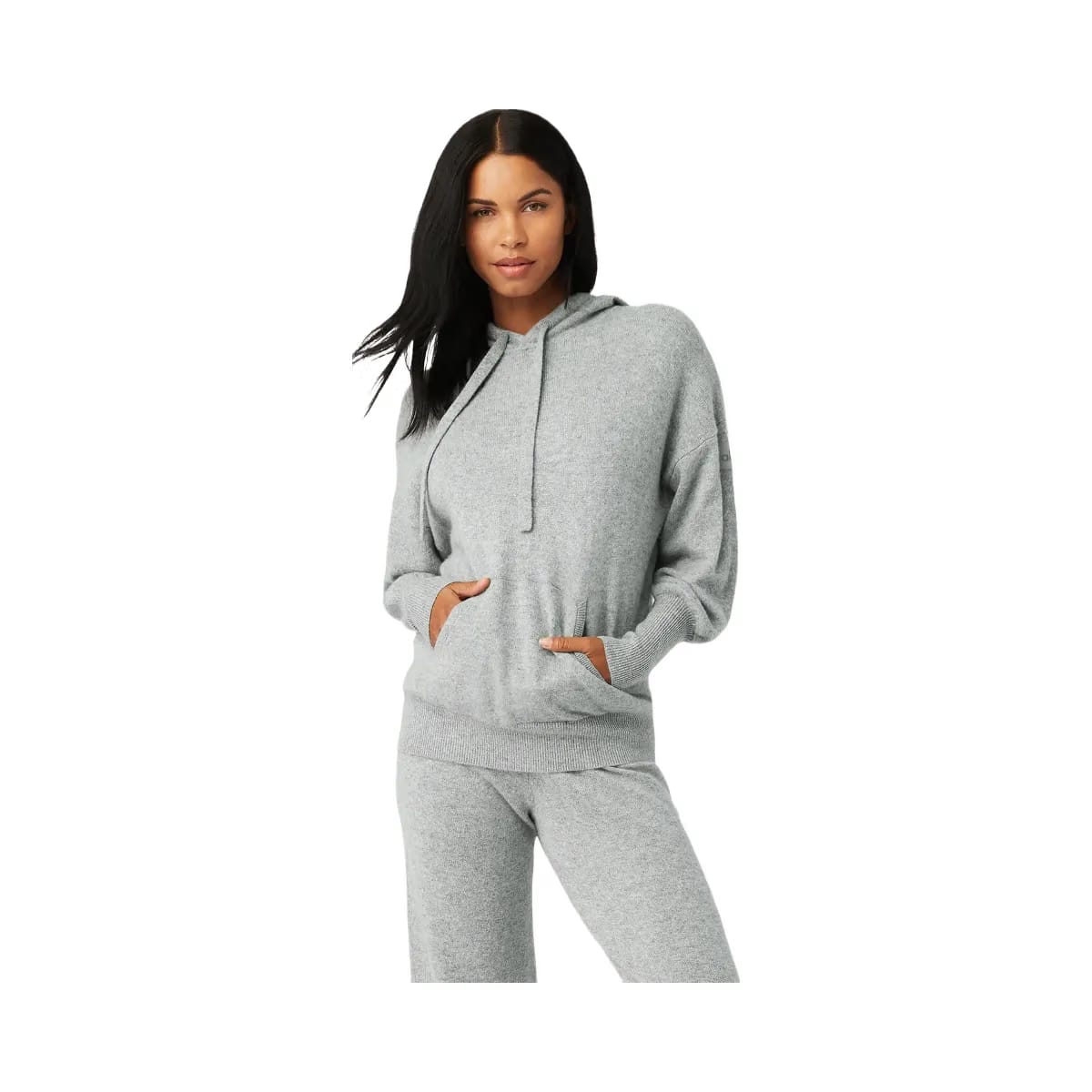 Alo Women's Cashmere Jet Set Hoodie - Dove Grey Heather