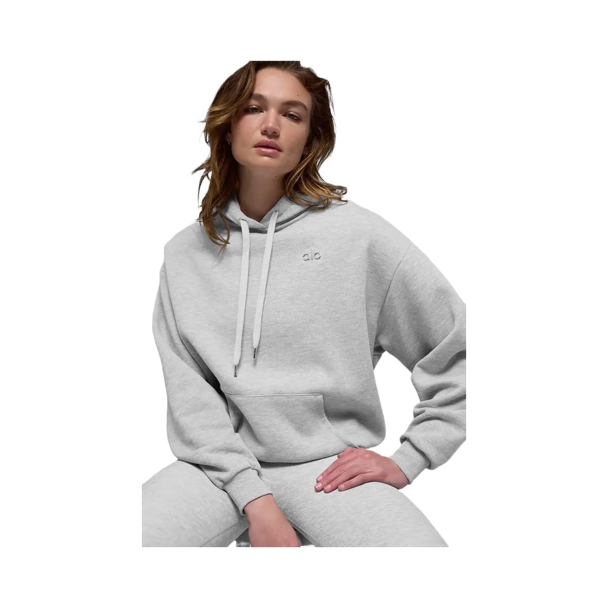 Alo Women's Accolade Hoodie - Athletic Heather Grey