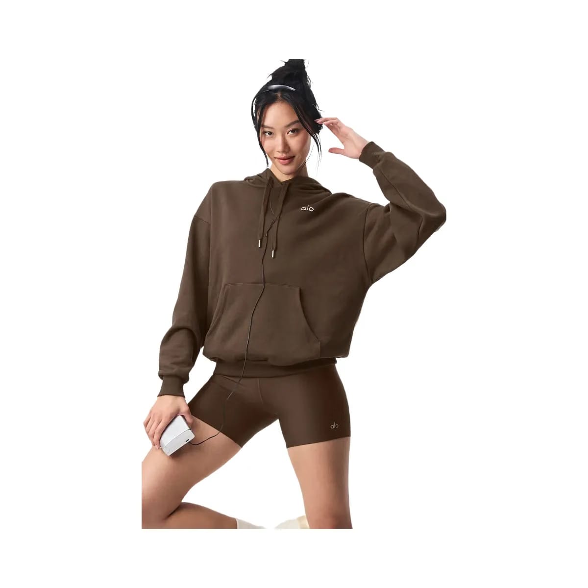 Alo Women's Accolade Hoodie - Espresso