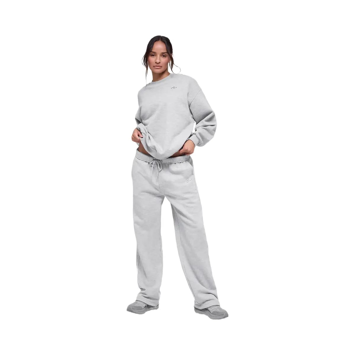 Alo Women's Accolade Crew Neck Pullover - Athletic Heather Grey