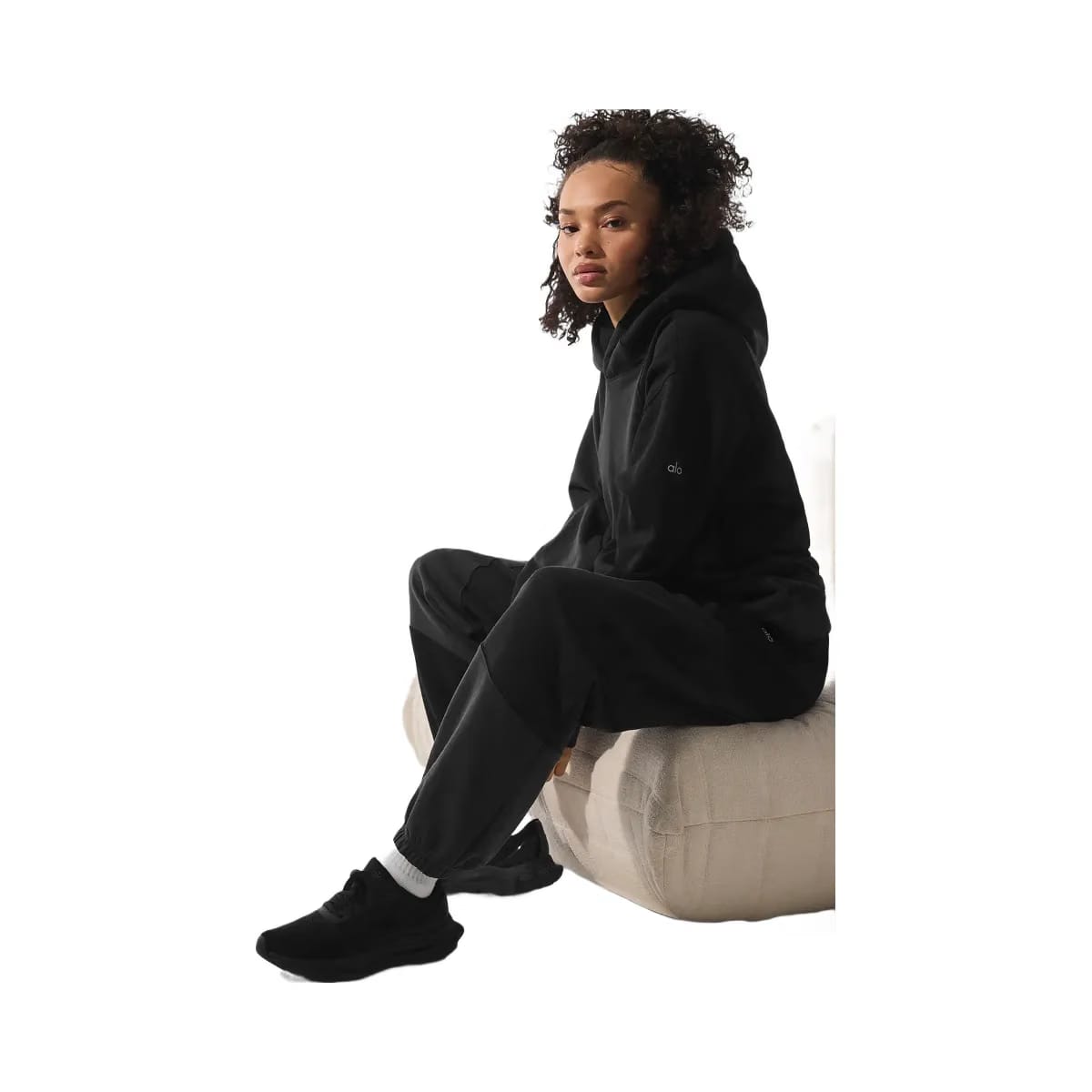 Alo Women's Make Waves Hoodie - Vintage Black Tonal