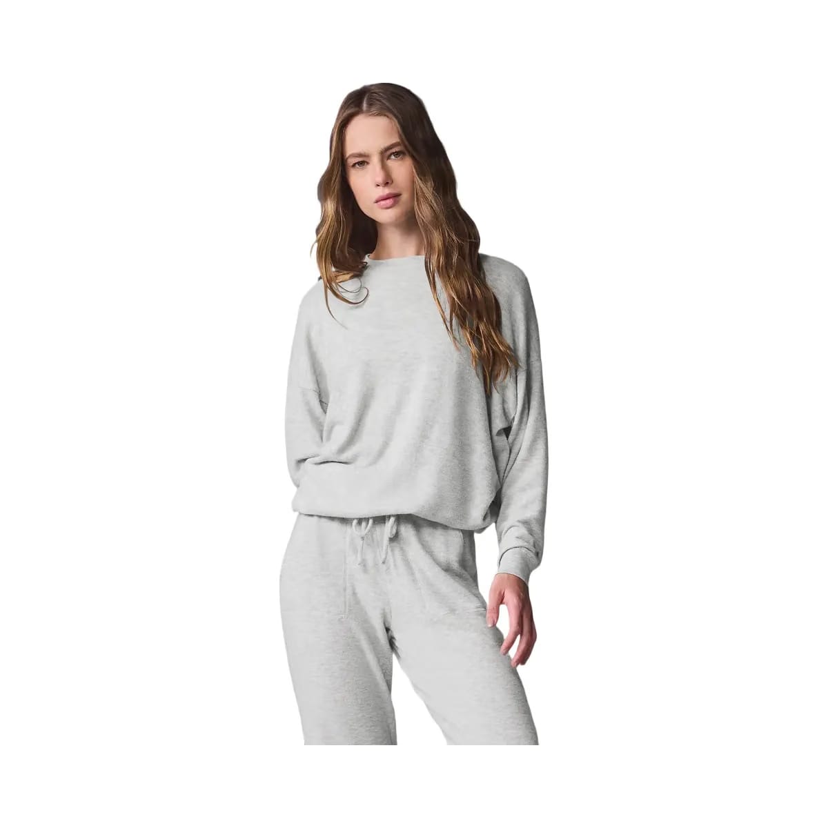 Alo Women's Soho Pullover - Athletic Heather Grey