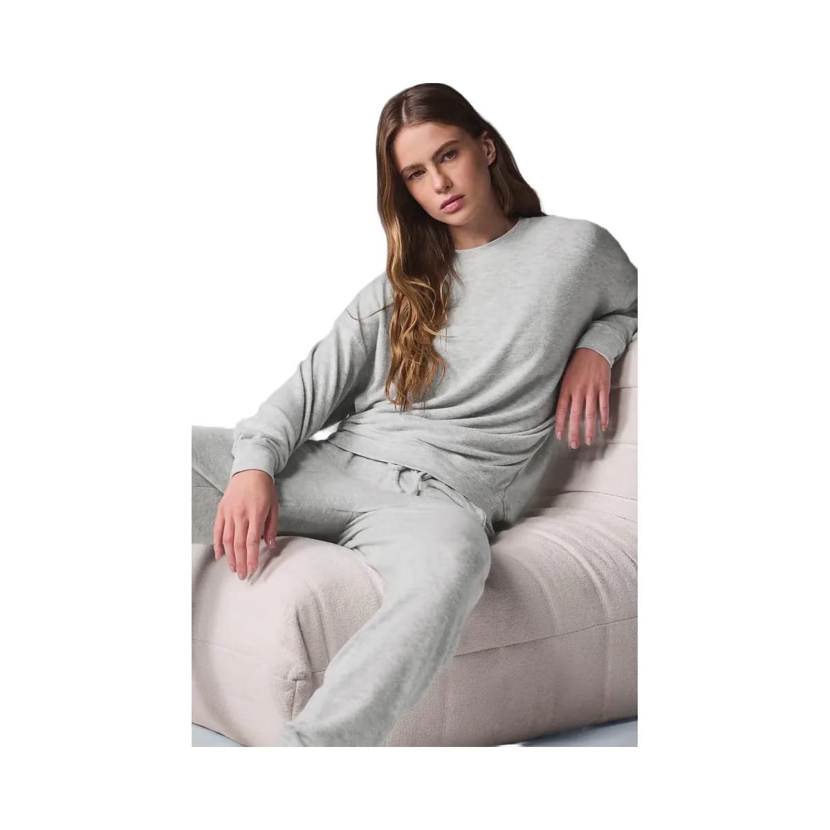 Alo Women's Soho Pullover - Athletic Heather Grey