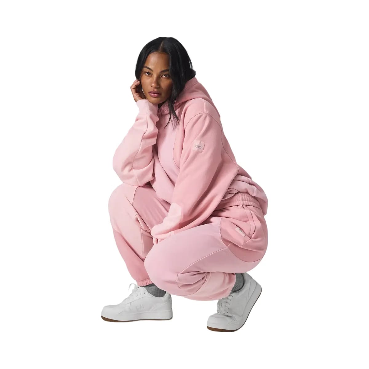 Alo Women's Make Waves Hoodie - Sunset Pink Tonal