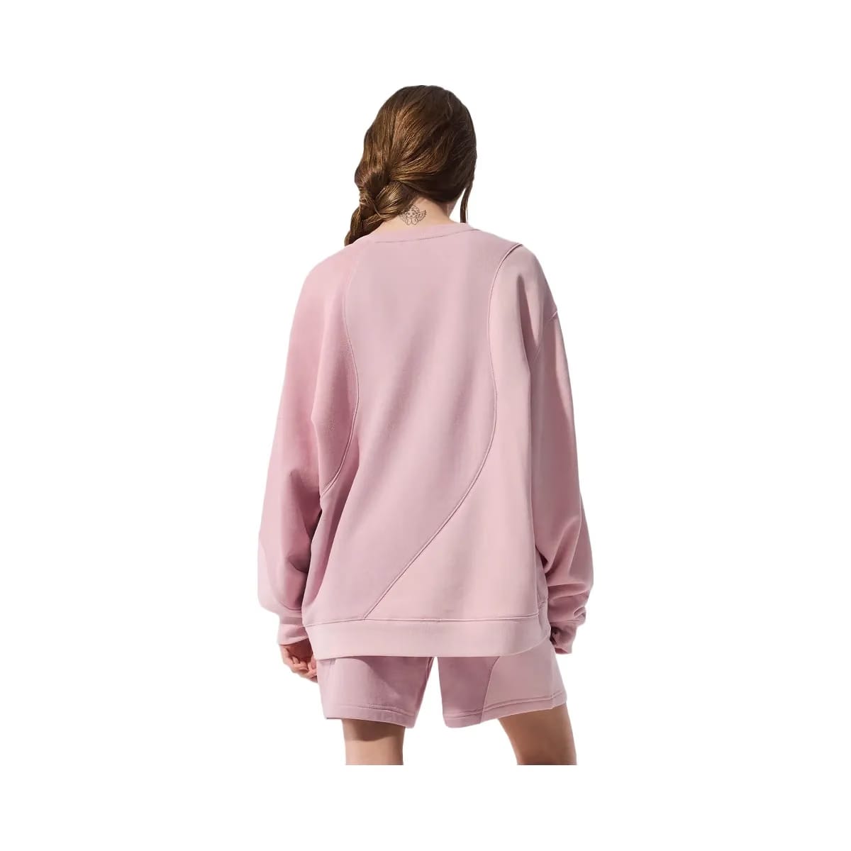 Alo Women's Make Waves Crew Neck Pullover - Sunset Pink Tonal