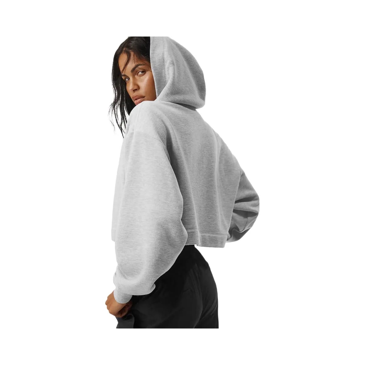 Alo Women's Bae Hoodie - Athletic Heather Grey