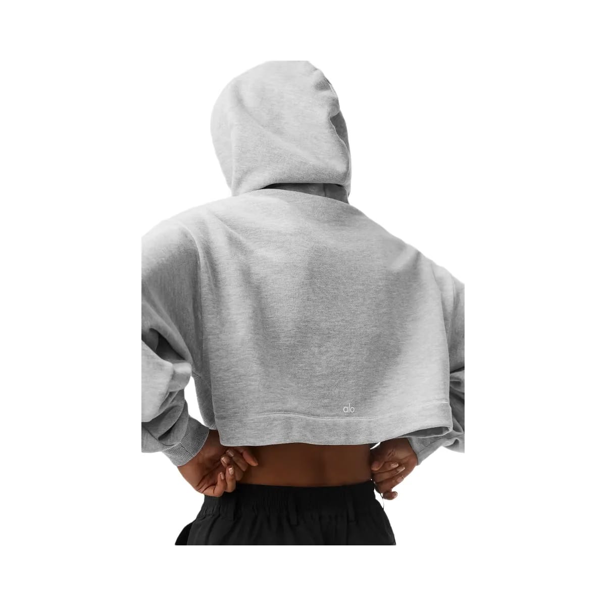 Alo Women's Bae Hoodie - Athletic Heather Grey