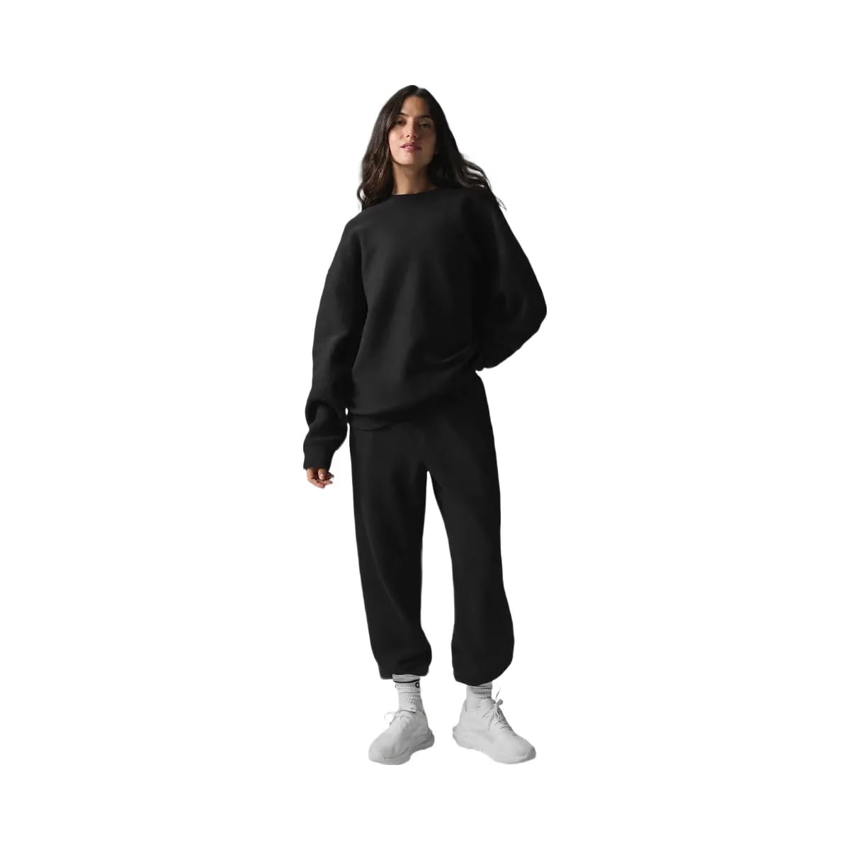 Alo Women's Triumph Restore Crew Neck Sweatshirt - Black
